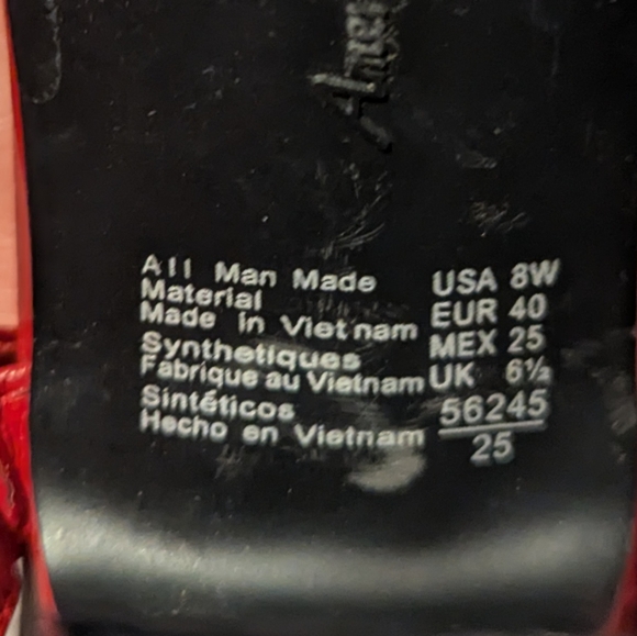 American Eagle Red Slingback Heels Strappy Summer - Picture 6 of 7